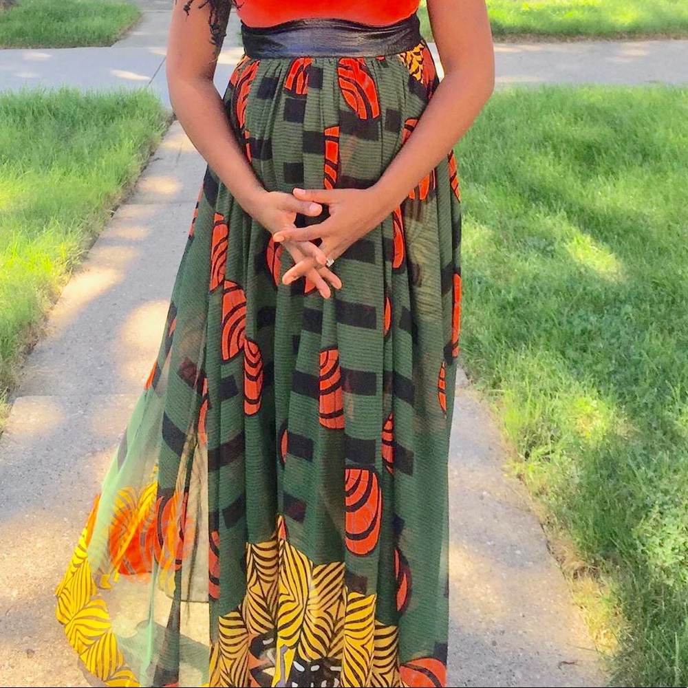 Multi colored skirt